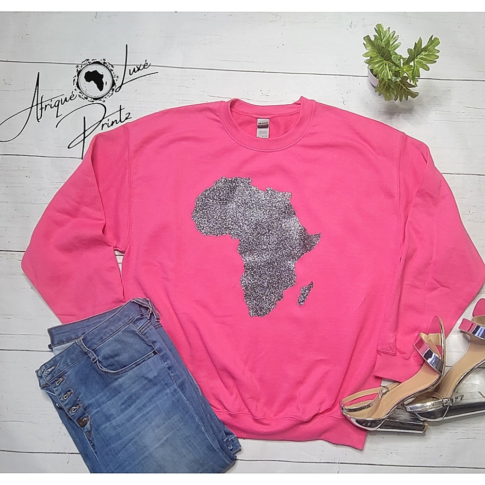 African map customized Sweatshirt heavy blend.